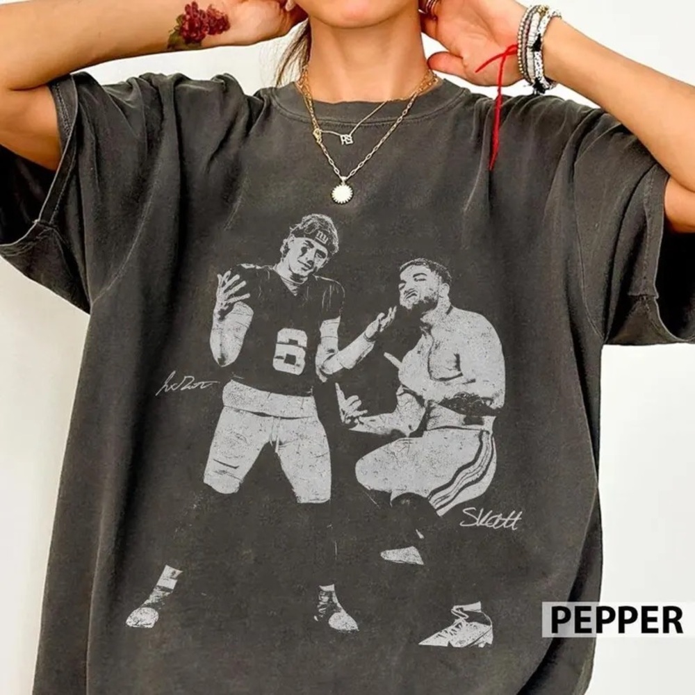 Jaxson Dart & Cam Skattebo Step Brothers Vintage Comfort Colors Shirt
